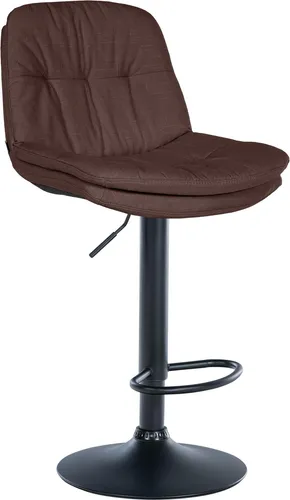 Deluke Barhocker Braun, Textil, 46x92x54 cm – Elegant und Bequem für Ihr Esszimmer