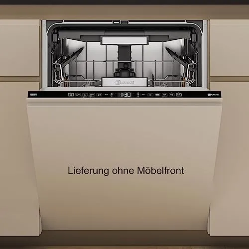 Bauknecht B7I HT58 TC Vollintegrierbarer Geschirrspüler - 15 Maßgedecke mit PowerClean Pro - Geschirrspüler mit PowerClean Pro für effektive Reinigung ohne Vorspülen, Natural Dry für bessere Trocknung und MaxiSpace für mehr Platz bei 15 Maßgedecken.