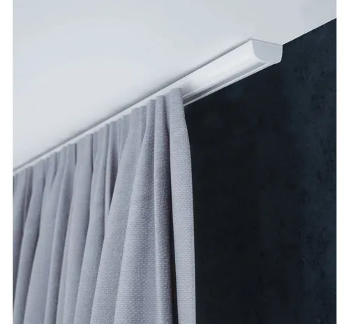 SN DECO GROUP Gardinenschiene Objektschiene SC, 1-läufig, Fixmaß, mit Bohren, verschraubt, Aluminium, erhältlich in versch. Längen und Farben, Innenlauf, Vorlangschiene