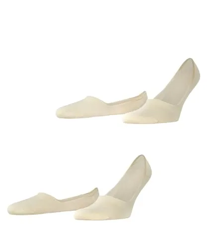 ESPRIT Herren Füßlinge Basic Uni Multipack M In Baumwolle unsichtbar einfarbig 2 Paar, Beige Cream 4011, 43-46