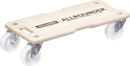 WAGNER Transporthilfe Multiplex MEDIUM HART 18 mm - Transportroller mit einer Tragkraft von 400 kg, ideal für den sicheren Transport schwerer Lasten im Büro, Werkstatt oder Zuhause.