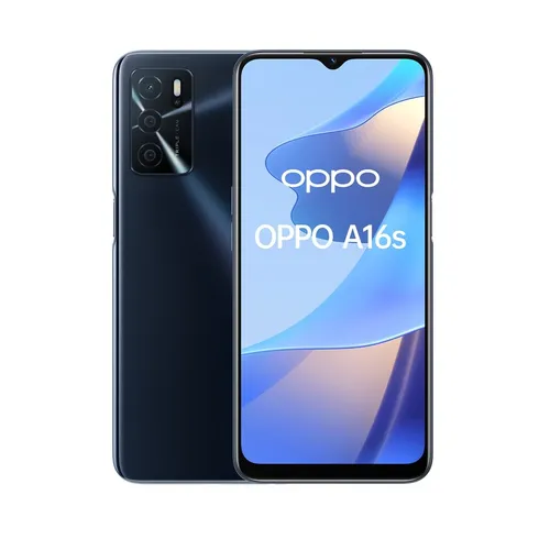 Oppo A16s Dual-SIM 64GB Crystal Black Android Smartphone Neu