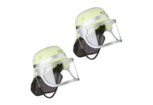 relaxdays Feuerwehrhelm für Kinder im 2er Set