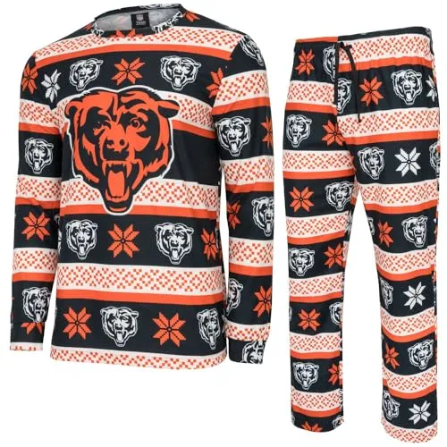 NFL Winter XMAS Pyjama Schlafanzug Chicago Bears von Foco