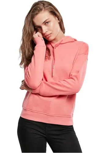 Urban Classics Damen Ladies Hoody Kapuzenpullover - Pale Pink, XXL - Kapuzenpullover für Damen, sportlicher Schnitt aus weichem Sweat-Material mit breiten Rippbündchen für optimalen Komfort.