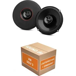 JUST SOUND JBL Club3 64 Lautsprecher Einbauset für VW Golf III - Komplettset für den Austausch der Lautsprecher in Ihrem VW Golf III (1991-2002). Enthält JBL Club3 64 Lautsprecher mit 180W max. Leistung, Adapterstecker und alles für eine einfache Installation.