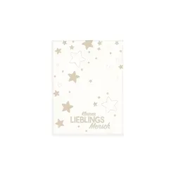 Herding Baby Best Bio Strickdecke, Lieblingsmensch Motiv - Bio Puckdecke aus GOTS-zertifizierter Baumwolle, kuschelweich und atmungsaktiv, ideal für süße Träume und nachhaltigen Komfort.