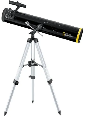 National Geographic Reflektor-Teleskop 114/900 AZ - Einsteigerfreundliches Spiegelteleskop mit 114mm Durchmesser, ideal für planetarische und Deep-Sky-Beobachtungen. Leicht zu bedienende azimutale Montierung und umfangreiches Zubehör inklusive.