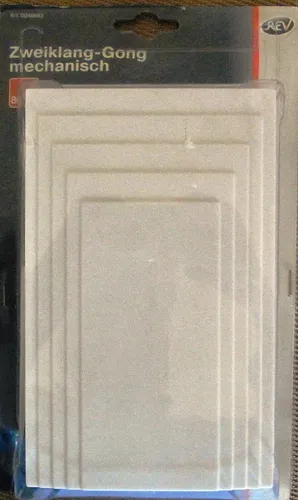 REV Tuergong, elektr. Doppelklang Gong,  80dB, weiss  0046683