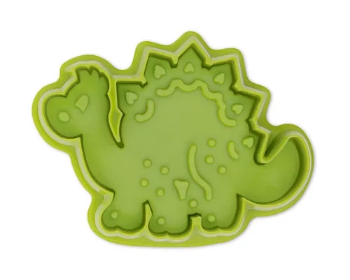 Ausstecher Plätzchenform Keks Präge-Ausstecher mit Auswerfer Dinosaurier 6,5 cm