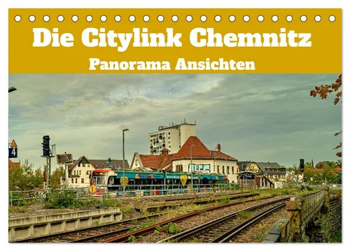 Johnny Flash | Citylink Chemnitz Panorama Kalender 2026 - Erleben Sie mit diesem Tischkalender 2026 beeindruckende Panoramaansichten der historischen Eisenbahnstrecke in Chemnitz. Ideal für Kunstliebhaber und Reisefreudige!