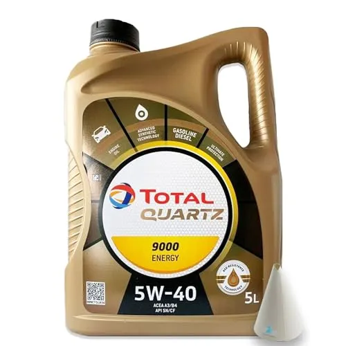 L Total Quartz 9000 Energy 5W-40 I passend für | VW 502.00/505.00 | MB 229.5 | Porsche A40 | 5 Liter | Motoröl | Motorenöl | mit Trichter | weitere Empfehlungen siehe Artikelbeschreibung 5