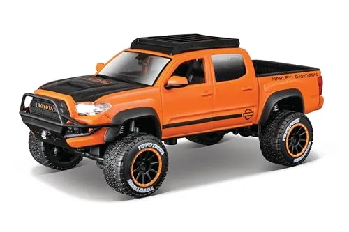 Maisto 1:24 Harley Davidson Custom 2023 Toyota Tacoma, Orange/Schwarz