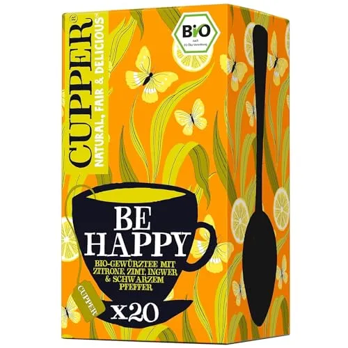 Cupper Tee Be Happy, Gewürztee, BIO, 20 Teebeutel von CUPPER