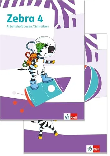 Zebra 4: Paket Arbeitsheft Lesen/Schreiben und Sprache - Schreibkunst für Klasse 4, inklusive Videos und interaktiven Übungen für ein effektives Lernen.