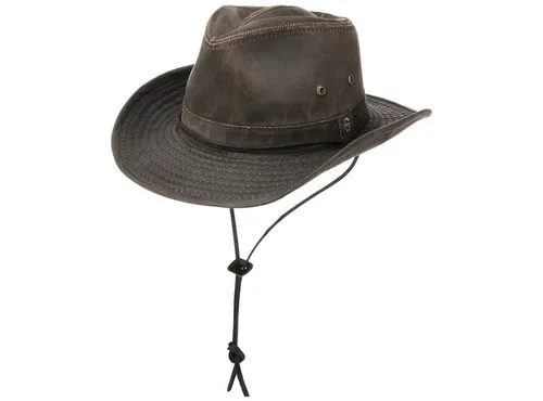Stetson Diaz Outdoorhut Herren - Cowboyhut mit UV-Schutz 40+ - Cowboyhüte für Herren und idealer Sonnenschutz mit UV-Schutz 40+, aus Baumwollmix für hohen Tragekomfort und einem formbaren Rand für individuelle Anpassung.
