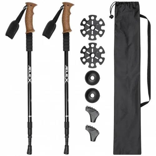 JELEX Nordic-Walking-Stöcke mit Korkgriffen