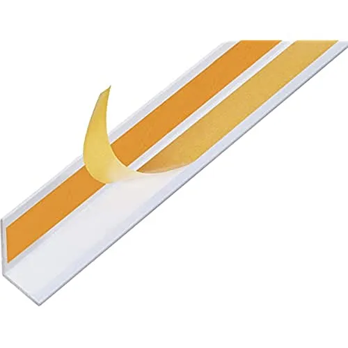Alberts 433550 Winkelprofil | selbstklebend | Aluminium, weiß | 1000 x 30 x 30 mm