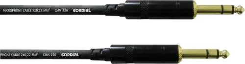 Cordial CFM 0,6 VV Klinke Instrumenten Kabel [1x Klinkenstecker 6.35mm - 1x Klinkenstecker 6.35 mm] 0.60m Schwarz