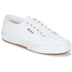 Superga 2750-Cotu Classic Damen Sneaker, Körbe Bässe - Weiß - 39 EU - Damen-Sneaker aus atmungsaktiver Baumwolle mit vulkanisierter Gummisohle für optimalen Komfort und Stil im Alltag.