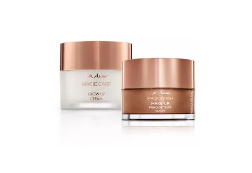 M. Asam Make-up Set MAGIC CARE & MAGIC FINISH – Strahlender Teint Geschenkset - Entdecke das 2-tlg. M. Asam Set mit Glow up Creme und Make-up Mousse für einen strahlenden Teint. Perfekt für einen natürlichen Look und ideal als Make-up Basis. Verleiht Deiner Haut frische Ausstrahlung und ein makelloses Finish.