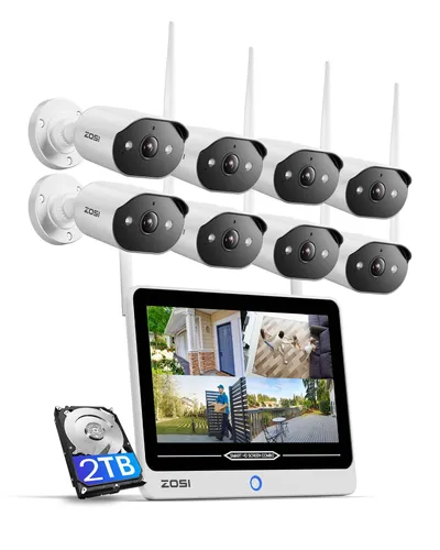 ZOSI 2K Wi-Fi 6 Überwachungskamera Set mit 12