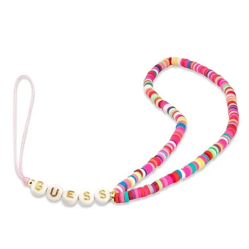 Guess Handy-Bänder GUSTGMPP Phone Strap – Mehrfarbig mit rosa Heishi Beads