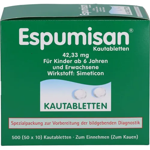 ESPUMISAN Kautabletten f.bildgebende Diagnostik 50X10 St von BERLIN-CHEMIE AG