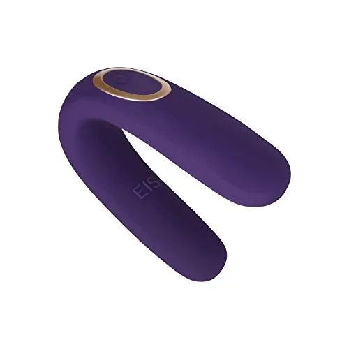 EIS 'Classic 2' Paar-Vibrator mit 10 Vibrationsprogrammen | Sex-Spielzeug für Paare | Klitoris-Stimulation für Sie und Penis-Stimulator für Ihn | Starke Vibrationen dank 2 Motoren | Farbe: lila