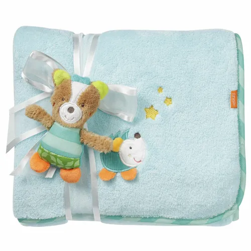 Fehn 071443 Kuscheldecke Fuchs – Weiche Schmusedecke zum Kuscheln für Babys und Kleinkinder ab 0+ Monaten – Maße: 100 x 75 cm