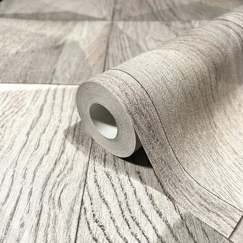 Marburg GZSZ Fototapete Holzoptik grau-beige in grau von marburg