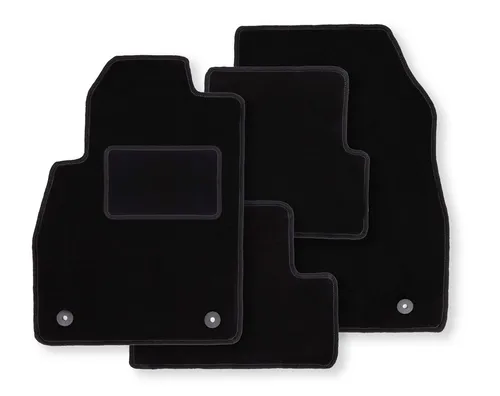 Schwarze Velours-Fußmatten für: Audi Q4 e-TRON (2021-2022)