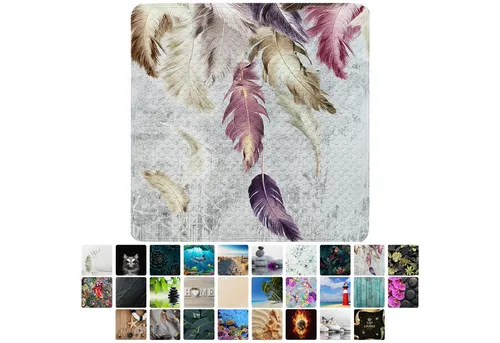 Sanilo Duschmatte Federn, rutschfest & sicher in lila von Sanilo