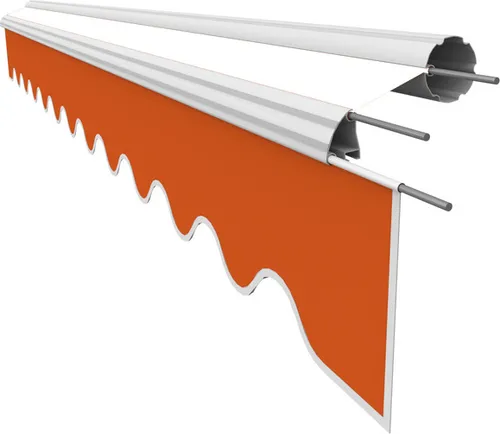 Leudus Markisen Volant für 4,5m Markisen Markisenbespannung Sonnenschutz Ersatzstoffe Sonnenmarkise fertig genäht (4,38x0.21m, SPD002)