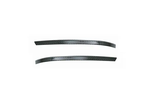 OMAC Zierleisten-Aufkleber Spiegelkappen Leiste für VW T6 T6.1 2015-2024 Silber Schwarz (2tlg) - Hochwertiger Zierleisten-Aufkleber aus echtem Karbonfaser-Material, speziell für VW T6. Schützt vor Kratzern und verleiht Ihrem Fahrzeug ein elegantes Aussehen. Einfache Installation und Pflege, ideal für den täglichen Einsatz.