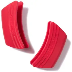 Le Creuset Küchenhandschuhe kirschrot aus Silikon 2 St. in rot von Le Creuset