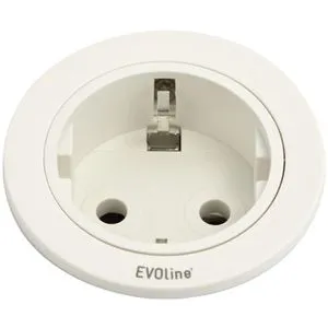 EVOline Einbausteckdose One, 3m Kabel, 1x Schutzkontakt - Steckdosen & Zubehör, sehr flaches Design mit 1x 230V Schutzkontakt und 3m Zuleitung für mehr Flexibilität und Sicherheit.