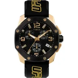 Timex TW2V58500 - UFC Icon Chronograph - Hochwertige Armbanduhr für Herren mit 44 mm Gehäuse, Stoppuhr und Leuchtzeigern - perfekt für Sport und Alltag, geliefert in stilvoller Geschenkbox.