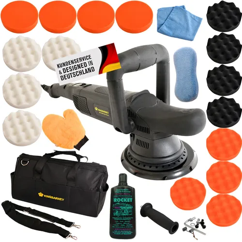 Exzenter Schleifmaschine Auto Polierer Poliermaschine 810 W 15 mm Hub (Set L)
