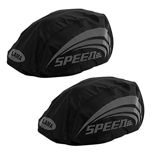 LAMA 2 Stück Helmüberzüge Wasserdichter Helm Regenschutz Unisex Helmüberzug Fahrradhelm Regenüberzug Wasserfester Regenhülle Helmschutz Helmregenüberzug Regenabdeckung Regenhaube Herren Damen Kinder