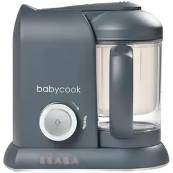 BÉABA Babycook Solo - 4 in 1 Babynahrungszubereiter - Zubehör für Babyernährung: Schnelles Dampfgaren in 15 Minuten, großer 1100 ml Kochbehälter für die Zubereitung großer Mengen und einfache Reinigung.