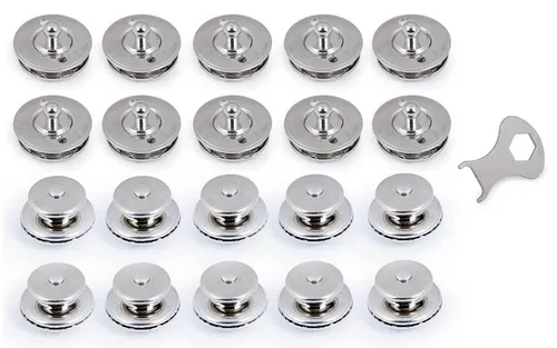 Tenax Komplett-Set Unterteil Oberteil Schlüssel Persenning Stoff Druckknopf Boot