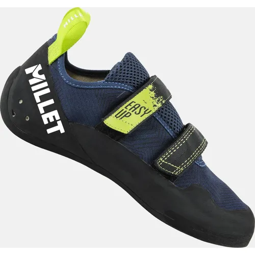 MILLET Herren Easy UP M Kletterschuhe - Blau mit neuem Logo, 41.5 EU - Herren-Kletterschuhe mit herausragendem Komfort und präziser Passform, ideal für Indoor- und Outdoor-Klettern. Ausgestattet mit langlebigem 4-Punkt-Gummi für exzellente Griffigkeit.