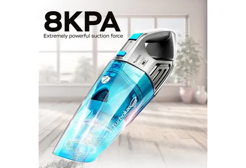 TurboTronic Handstaubsauger 8kpa – Kabelloser Akku Sauger mit 20 Min. Laufzeit