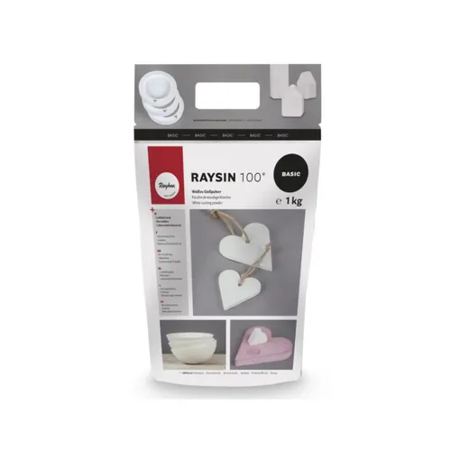 Raysin 100 Gießpulver weiß 1 kg Beutel von Rayher
