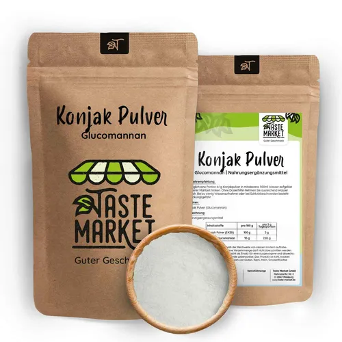 Konjak Pulver | Glucomannan | natürliches Pulver | vegan | Low Carb 500 g