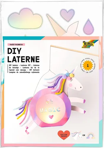 Produktbild folia Bastelset Sweet Rainbow mehrfarbig