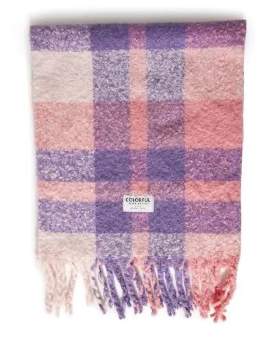 Street One Damen Karierter Schal - Modischer langer Schal mit fransigem Karo-Muster, ideal für kühle Tage. Hergestellt aus 100% Polyester, sorgt er für ein angenehmes Tragegefühl und ist vielseitig kombinierbar.
