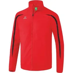 Erima Herren Leichtathletik Laufjacke, Rot/Schwarz, 3XL EU - Laufbekleidung mit wind- und wasserabweisendem Obermaterial, ideal für komfortables Training bei jedem Wetter, inklusive funktionaler Kapuze und Reflektor-Logo für Sicherheit.
