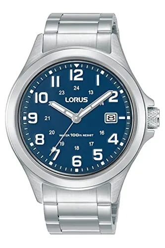 Lorus Sport Man Herren Uhr analog Quarzwerk mit Edelstahl Armband RXH45KX9